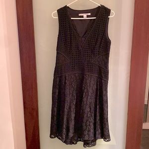 Gorgeous double lined DVF black cocktail dress